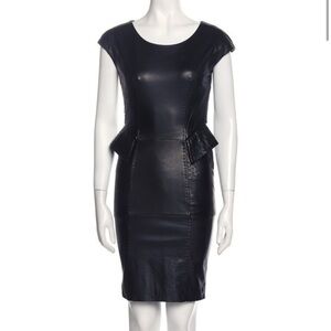 Alberta Ferretti dress womens size 2 black knee length